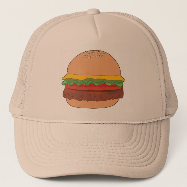 Hamburger 1 trucker hat (Front)