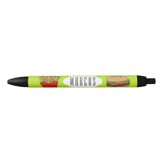 Hamburger and french fries custom pen (Front)