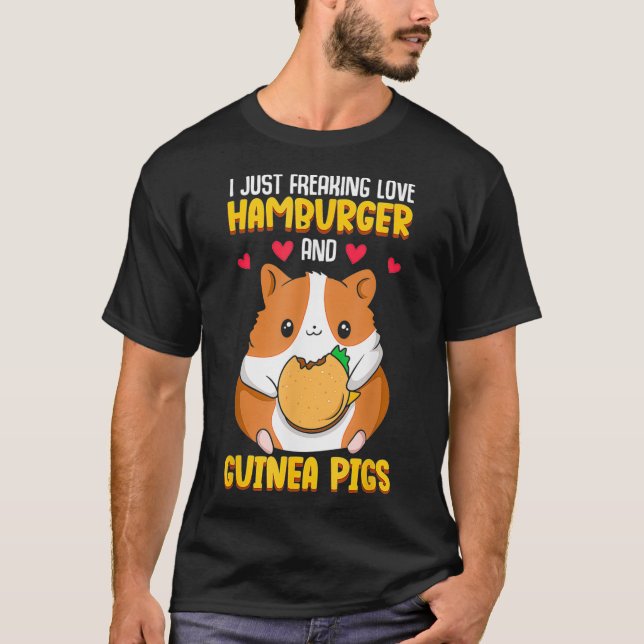 Hamburger and Guinea Pig  T-Shirt (Front)