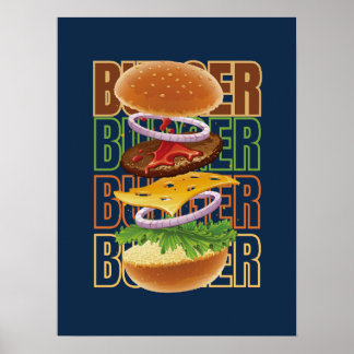 Hamburger Art Poster