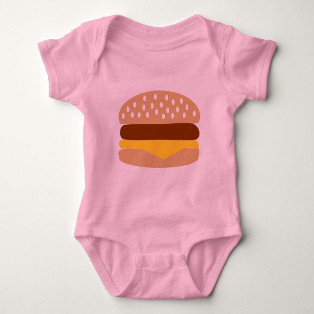 Hamburger Baby Bodysuit (Front)