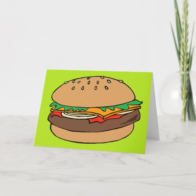 Hamburger blank greeting card (Front)