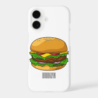 Hamburger cartoon illustration