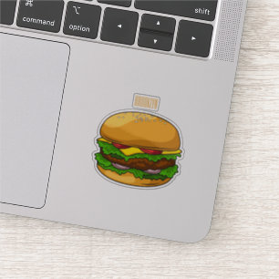 Hamburger cartoon illustration