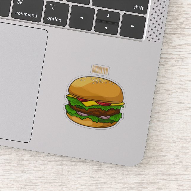Hamburger cartoon illustration (Detail)