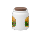 Hamburger cartoon illustration 