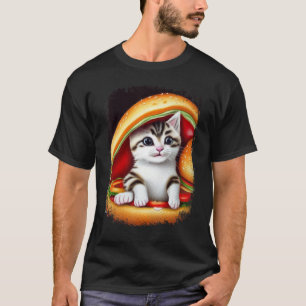 Hamburger Cat Catburger Burger Purr Meow Cat 2 T-Shirt