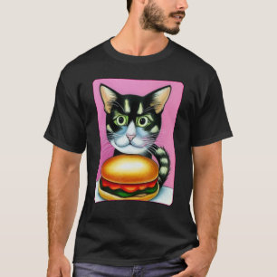 Hamburger Cat  Catburger Burger Purr Meow Cat  3 T-Shirt