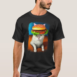 Hamburger Cat  Catburger Burger Purr Meow Cat   4 T-Shirt