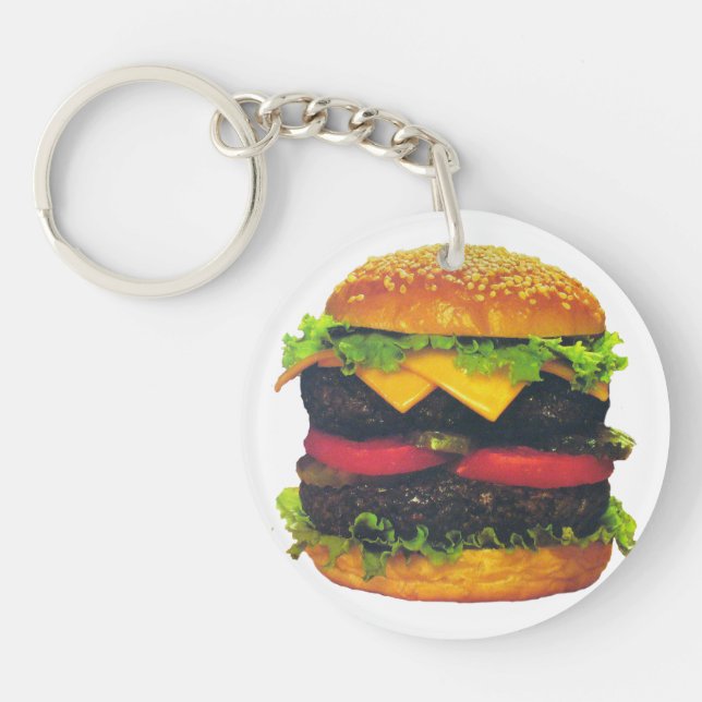 Hamburger de luxe double au fromage (Devant)