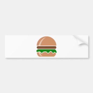 hamburger fast food a sandwich bumper sticker
