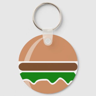 hamburger fast food a sandwich keychain