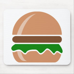 Hamburger fast food a sandwich mouse pad