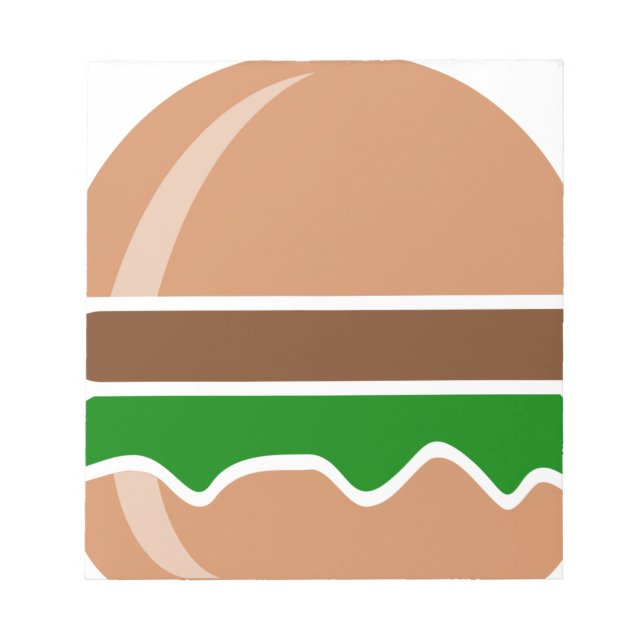 Hamburger fast food a sandwich notepad (Front)