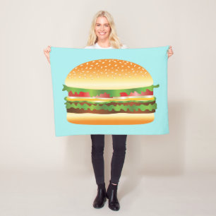 Hamburger Fleece Blanket
