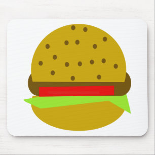 hamburger food fast food burger mouse pad