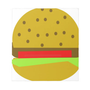 hamburger food fast food burger notepad