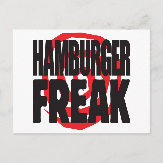 Hamburger Freak Postcard (Front)