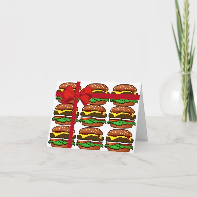 Hamburger Gift Greeting Card (Front)