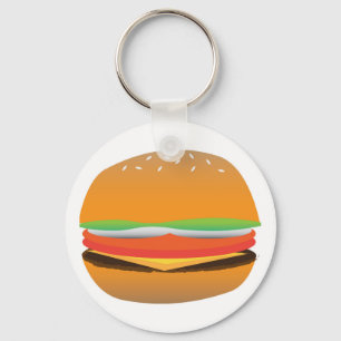 Hamburger keychain