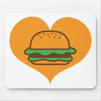 Hamburger lover mouse pad