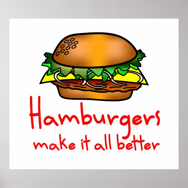 Hamburger Lover Poster (Front)
