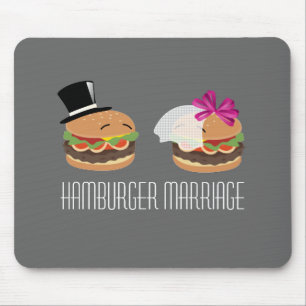 Hamburger Marriage -- ASL play on words Mouse Pad