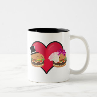 Hamburger Marriage -- ASL play on words Two-Tone Coffee Mug