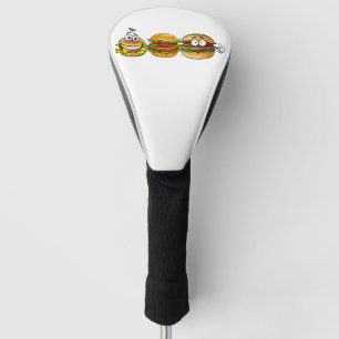 Hamburger party golf head cover