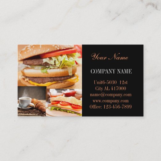 Sandwich Business Cards & Profile Cards Zazzle CA