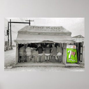 Hamburger Stand Art, add text Poster
