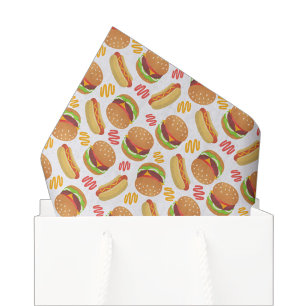 Hamburgers and Hot Dogs Tissue Paper
