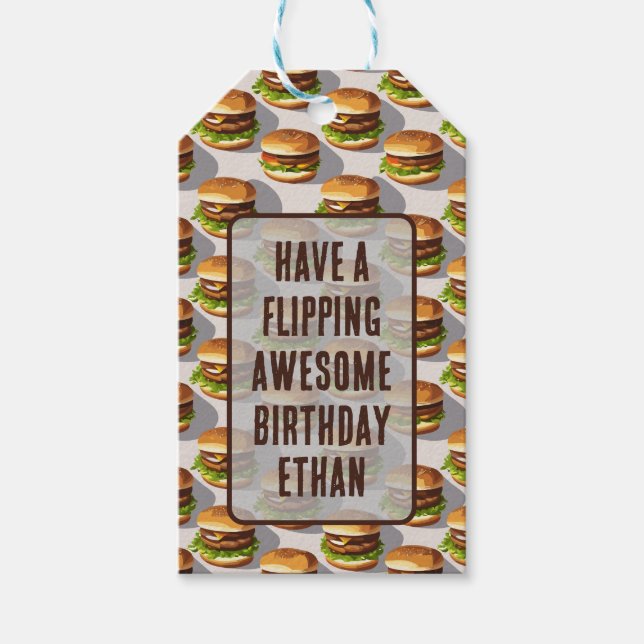 Hamburgers Gift Tags (Front)