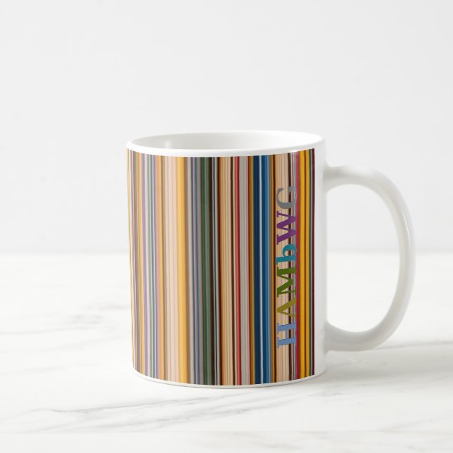 HAMbWG 11 oz Mug - Colourful Bars (Right)