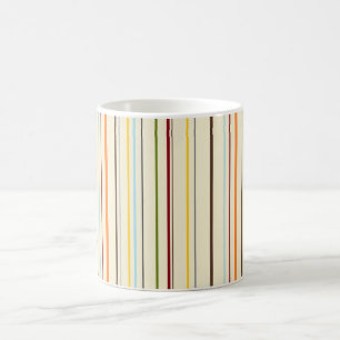 HAMbWG 11 oz MugMulti thin Stripes on Bge Coffee Mug