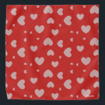 HAMbWG - Bandana - Hearts - Grey with Any Colour<br><div class="desc">HAMbyWhiteGlove - Hearts Bandana - Grey with any colour!</div>