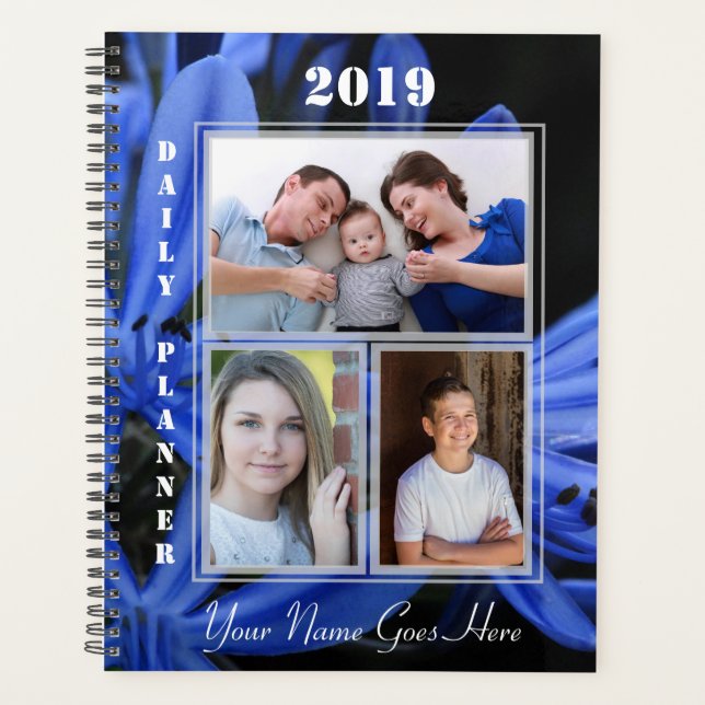 HAMbWG - Blue Flowers Planner (Front)