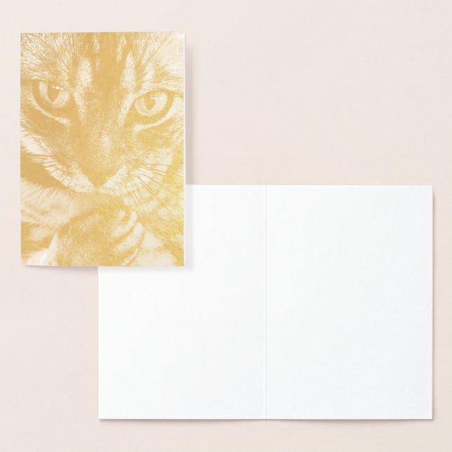 HAMbWG - Carte Gold Foil - Chat (Affichage)