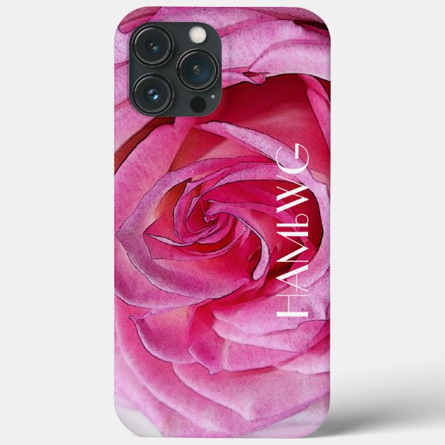 HAMbWG  - Cell Phone Case - Pink Rose (Back)