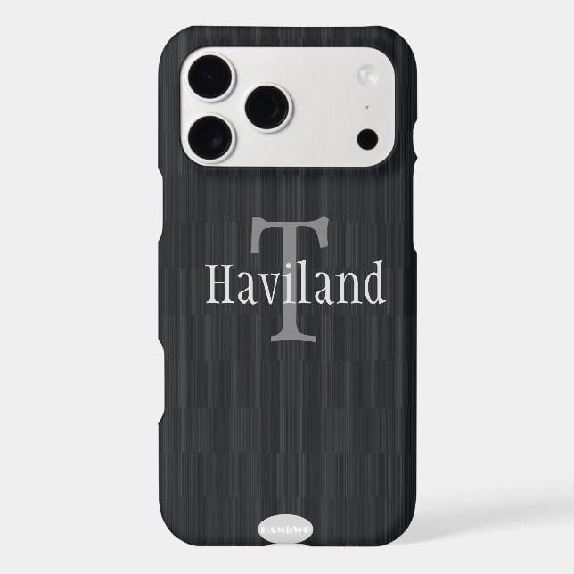 HAMbWG Charcoal Grey Gradient Monogram (Back)