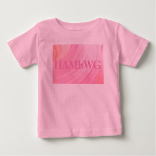 HAMbWG - Children's  T Shirt - Pink Swirl w Logo