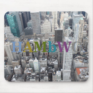HAMbWG - City Scape - Grey Mouse Pad