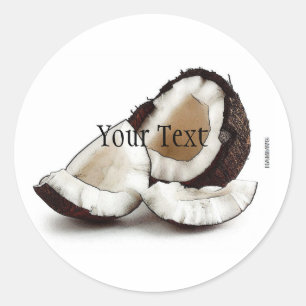 HAMbWG Coconut Stickers - with Text Box