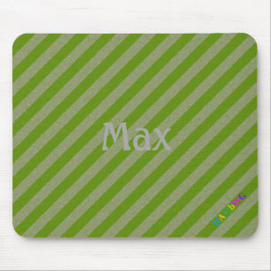 HAMbWG - Computer Mouse - Green Diagonal Pad