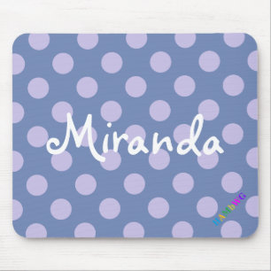 HAMbWG - Computer Mouse - Lilac Polka Dots Pad