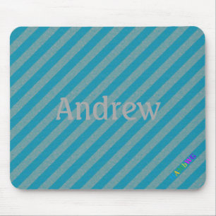 HAMbWG - Computer Mouse - Teal Diagonal Pad