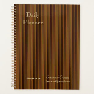 HAMbWG - Daily Planner - Amber Stripe