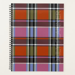 HAMbWG - Daily Planner - Orange/Pink Plaid
