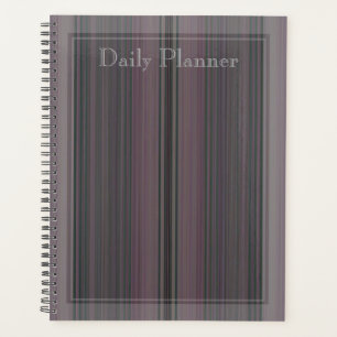 HAMbWG - Daily Planner - Pale Grey and Pink Stripe
