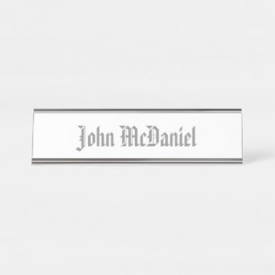 HAMbWG - Desk Name Plate - Any Colour